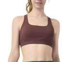Womens Sports Bra Padded Crisscross Back Medium Support Sports Bras with Removable Cups for Workout Yoga, XL