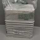 Plastic Storage Baskets with Lid-Plastic Storage Containers Stackable Storage bins: Storage Baskets for Organizing Shelves Drawers Desktop Closet Playroom Classroom Office,8 Pack-White10.2x7.2x4.1Inch