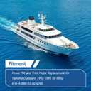 WFLNHB Power Tilt and Trim Motor Replacement for Yamaha Outboard 1994 40hp, 1992-1995 50hp, 1997 60hp 6H1-43880-02-00