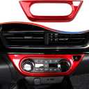 Center Contro A/C Vent Frame Trim, for Chevrolet Trax 2024 2025 2026 - ABS Wine Red Sport Interior Trim Accessories