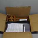 Greenual Teak Dish Drying Rack with Utensil Holder, 2 Tier Collapsible Dish Rack, Wooden Dish Racks for Kitchen Counter, Folding Drying Holder with Absorbent Dish Drying Mat