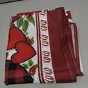 XCHI Plaid Love Hearts Valentines Day Tablecloth Rectangle Table Cloth Washable Table Covers for Indoor Outdoor Dining Home Party Decorations 52x70 Inch