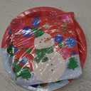 Gatherfun Christmas Party Supplies Christmas Snowman Disposable Paper Dinner Plates and Napkins for Party decorations, Serve 20