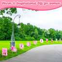 16 Pcs Breast Cancer Awareness Yard Signs with 32 Stakes Breast Cancer Gifts Breast Cancer Decorations Include 6 Pcs 16 x 12 Inch Outdoor Lawn Sign and 10 Pcs Small Yard Signs for Party