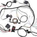 Complete Electrics Stator Coil CDI Wiring Harness with Full Copper Wire for 4-Stroke ATV Quad 150cc-300cc