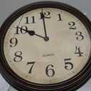 HYLANDA Wall Clock, Bronze Silent Non Ticking Classic Battery Operated Clocks, Decorative for Living Room, Bedrooms, Kitchen, Office (16 inch)