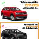 KINGGERI 300lb Lockble Roof Rack Cross Bars Compatible with Volkswagen VW Atlas 2017-2026 with Raised Side Rails(Not For Atlas Cross Sport), Heavy Duty Anti-Theft Aluminum Roof Rails Crossbars Rooftop
