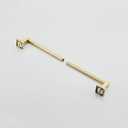 Wall Mounted Towel Rack for Bathroom, 18 Inch Brushed Light Gold Towel Bar with Stainless Rack and Hand Towel Holder, Bathroom Towel Racks and Shower Towel Rack (Gold, 20 Inch)