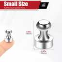 4 x 22Pcs Fridge Magnet,Small Strong Magnets for Refrigerator,Magnetic Push Pin,Heavy Duty Magnets for Whiteboard,Crafts,Kitchen Accessories,Office and Locker Accessories (Silver)