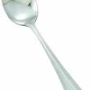 Winco 12-Piece Dots Dinner Spoon Set, 18-0 Stainless Steel, Silver