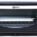 Countertop 9.6L 4 Slices Small Toaster Oven Compact Size, Even Heating, For Toast, 8" Pizza，Bake and Broil in Apartment, Dorm, Suitable For 2-3 Persons