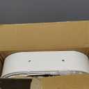 EAGMAK 3 Tier Rolling Cart, Round Metal Utility Cart with Lockable Wheels, Storage Cart Organizer Trolley with Mesh Shelves for Living Room, Kitchen, Bedroom, Office (White)