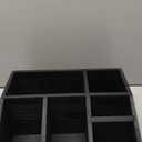 MISTOD Coffee Station Organizer Pods Holder for Counter, Farmhouse Wood Coffee Bar Accessories and Tea Condiment Basket Storage Organizer Decor (Black)