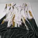 Uokiuki Abstract Ombre Throw Blankets, Modren Chic Art Oil Painting Cozy Warm Bed Couch Blanket, Black Gold White Fleece Flannel Throws to Decorate The Room and Bedroom 50x60