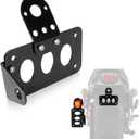 PSLER 3/4" Side Mount Motorcycle License Plate Bracket for Bobber Chopper Custom Bike Sportster Bobber Custom(Black)