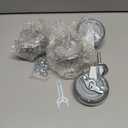 Finnhomy Caster Wheels 3 Inch Set of 4 Heavy Duty Threaded Stem Casters 5/16"-18x1-1/2 Swivel Rubber Industrial Castors Locking Wheels for Wire Shelving/Furniture/Carts Load Bearing 720 Lbs Gray