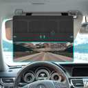 NAZZO Car Visor Extender Sun Blocker, Polarized Sunvisor Extension with Removable Magnetic PC Lens, Anti Glare Car Visor Extended for Safe Driving, Universal for SUV, Family Automotive, Black