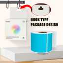 3 x 5 Inch 250Pcs Rectangle Color Coding Stickers,Strong Adhesion Easy to Write Label for Moving,Box Organization,Inventory,Business,Teal Blue