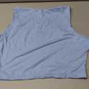 Avidlove Crop Tops for Women Crew Neck Basic Tank Sexy Double Lined Seamless Crop Going Out Summer Tops (Large, Light Blue)