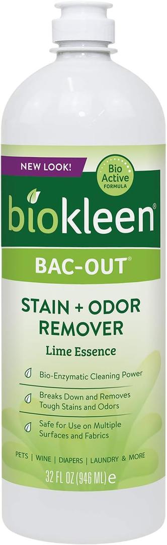 biokleen Bac Out Stain & Odor Eliminator with Live Enzyme Cultures, 32 oz (32 Fl Oz (Pack of 1))