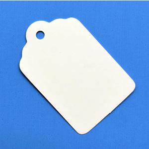 Unstrung White Merchandise Tags - 2 1/4 x1 7/16, Pack of 500 Marking Tags with Hole, Hangin Paper Tags, Labels to Tie On