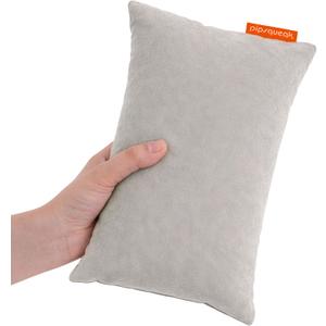 Pipsqueak Small Pillow - Mini 11 x 7 inches - Tiny Pillow for Travel, Dogs, Toddlers, Kids, Lumbar, Knees and Neck - Gray