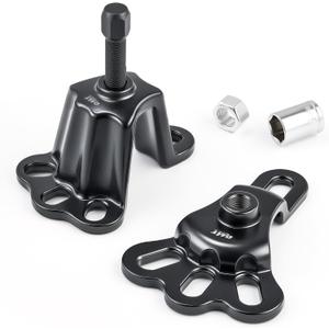 Orion Motor Tech Universal Front Wheel Hub Puller Set for 3-3/4 to 4-1/2 Inch IDs, Rear Axle Puller Kit for 4-1/2 to 5-1/2 Inch IDs, Flange Type Axle Remover Tool with 5/8 inch x 18 Forcing Bolt