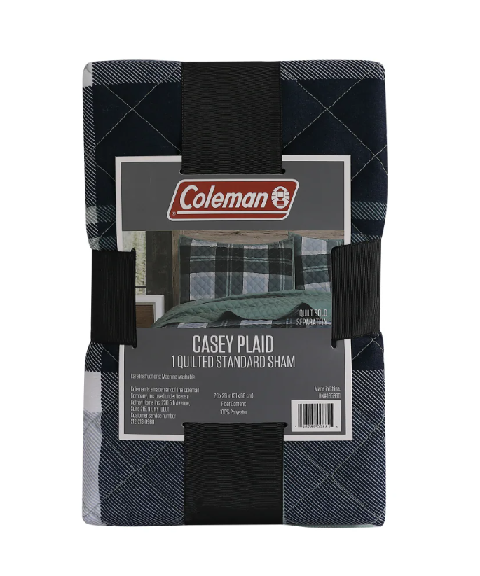 Coleman Casey Plaid Single Standard Quilted Sham