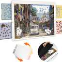 1500 Pieces Rotating Plastic Puzzle Board with Drawers and Cover, 35"x27" Portable Spinning Jigsaw Puzzle Table for Adults, Upgraded Lazy Susan, Ideal Gift for Mum