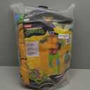 Rubies Men's Teenage Mutant Ninja Turtles Deluxe Leonardo Costume Jumpsuit, Shell, and Eye-mask (Large)