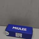 MIULEE Pack of 2 Decorative Outdoor Solid Waterproof Throw Pillow Covers Euro Sham Faux Linen Garden Farmhouse Cushion Cases for Summer Patio Tent Balcony Couch Sofa 24x24 Inch Navy