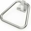 RUACQ Towel Ring,Square Base Hand Towel Ring,Stainless Steel Hand Towel Holder for Bathroom Wall,Sturdy and Rustproof(Brushed Nickel)