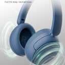 TALIX H30 Hybrid Active Noise Cancelling Headphones, 110H Playtime Hi-Res Audio Bluetooth 6.0 Wireless Over Ear ANC Headphones for Commute/Workout/Gym (Blue)