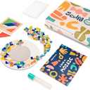 Sculpd Kids Mosaic Kit, Painting Craft Set for Kids Age 7+, Pottery, Includes Mosaic Tiles, 1 Tangram Tile Game, 2 Bags of Plaster, Additional Crafting Supplies & 1 Mirror, Montessori Education