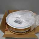 12.5 Inch LED Flush Mount Ceiling Light Fixture, 26W, Super Bright 1700 Lumens, 3 Color 3000K/4000K/5000K, Dimmable Ceiling Lamp for Bedroom Hallway Bathroom Kitchen (Gold)