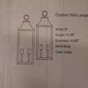 2-Pack 18" Outdoor Wall Light Fixtures,Modern Exterior Lighting Fixtures Wall Mount,Anti-Rust Porch Lights with Clear Glass,Waterproof Outside Wall Sconce Lights for House Garage Patio,E12 Base, 18 Inch-No Sensor