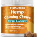 Hemp Calming Chews for Dogs 180Ct - Dog Calming Chews - Anxiety Relief Treats and Bites for Dogs - Dog Supplements for Separation, Thunderstorms, Stress, Barking, Promote Relaxation - Chicken Flavor