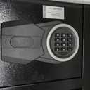 2.6 Cub Drop Safe for Business, Quick Place Safe with Drop Slot, Digital Backlit Combination Lock and Backup Key, Alarm & Mute System, Anti-theft Money Deposit Safes for Cash Slip Business Office Home