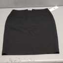 Calvin Klein Women's Classic Fit Straight Lux Suit Skirt (Regular and Plus Size) (6, Black)