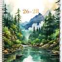 2026-2028 Monthly Planner, 2 Year Monthly Planner 2026-2028, July 2026 - June 2028 Planner with 24 Monthly Tabs, Holidays, Motivational quotes, 9" x 11", Forest Landscape