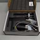 KES Black Bathroom Faucet & Bathroom Sink Drain with Overflow, cUPC Certified Vanity Single Hole Faucet with Pop Up Drain Stopper Rustproof Matte Black, L3156ALFF12-BK-C3