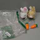 Easter Bunny Toy, Rabbit Interactive Hopping Electronic Pet Plush Bunny Toy with Sounds and Movements Animated Walking Wiggle Ears Twitch Nose (Brown+White)