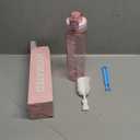 Water Bottle, 32 oz Motivational Water Bottles with Time Marker-Tritan & BPA Free, Sports Water Bottle with Time to Drink & Strap, Wide Mouth, Leakproof -Gift for Christmas Gym Fitness & Outdoor (33.8 Ounces, Rose Pink)