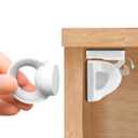 Booboo Baby Magnetic Child Safety Cupboard Locks for Children x10 Locks + x1 Key, Baby Proofing for Kitchen, Cabinets and Drawers, 30 Second Install No Drilling 3M Adhesive (10 Pack)