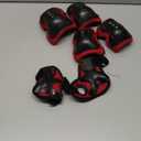 BOSONER Kids/Youth Knee Pad Elbow Pads Guards Protective Gear Set for Roller Skates Cycling BMX Bike Skateboard Inline Skatings Scooter Riding Sports (Small (3-8 years), Black / Red)