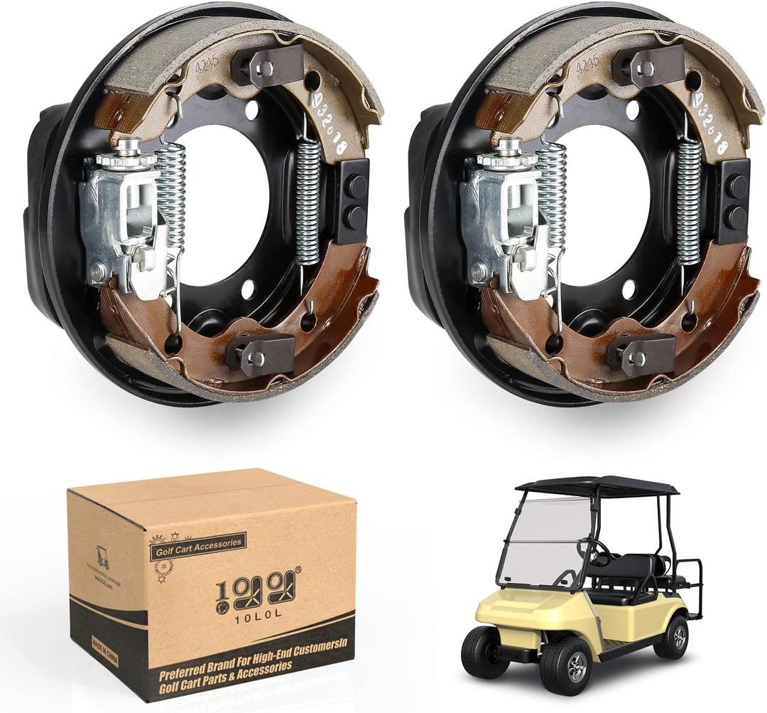 10L0L Golf Cart Brake Assembly, Rear Brake Cluster Driver Side & Passenger Side fit Club Car DS & Precedent 1995-Up,EZGO 1982-Up,fit Yamaha 1982-2006, OEM# 101823301, 103380202, 17081G1, J17-27209-00