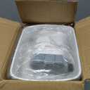 3 Pack Bathroom Small Trash Can with Lid, 2.6 Gallon Slim Garbage Bin with Pop-Up Lid, 10L Plastic Wastebasket for Bedroom, Office, Kitchen, Toilet (White)