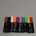 Window Chalk Markers for Blackboard10 Colors Washable Glass Jumbo Liquid Chalk Marker with 10mm 3 in 1 Nib Thick Wide Tips, Big Chalkboard Markers, Car Paint Pen Auto, Mirror, Bistro, Poster