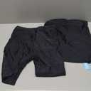 Yonique Women Two Piece Tankini Swimsuits with Shorts Athletic Bathing Suit with Swim Shorts Racerback Swimwear (Large, High Neck Black)