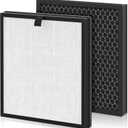AP303 AP304 Replacement Filters, Compatible with DAYETTE FRESHDEW Air Purifier AP303/AP304, H14 HEPA Filter with Activated Carbon, 2 Pack (Original Filter)